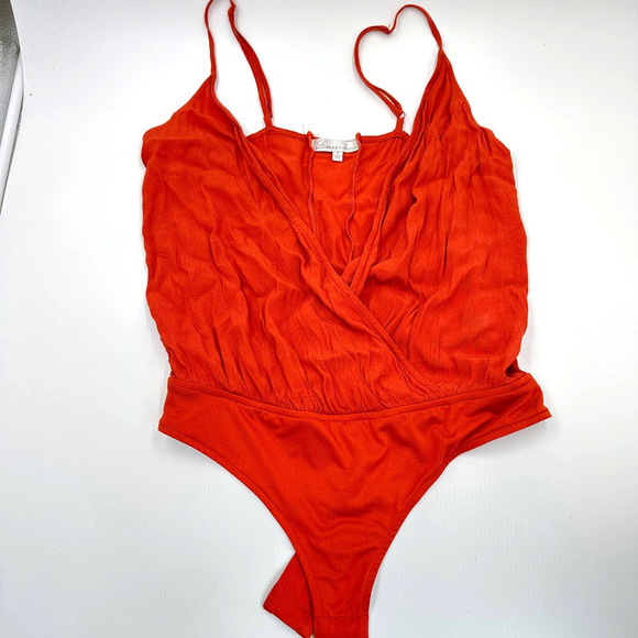 Lovers + Friends Vision Cami Bodysuit Red Size small - Picture 7 of 13